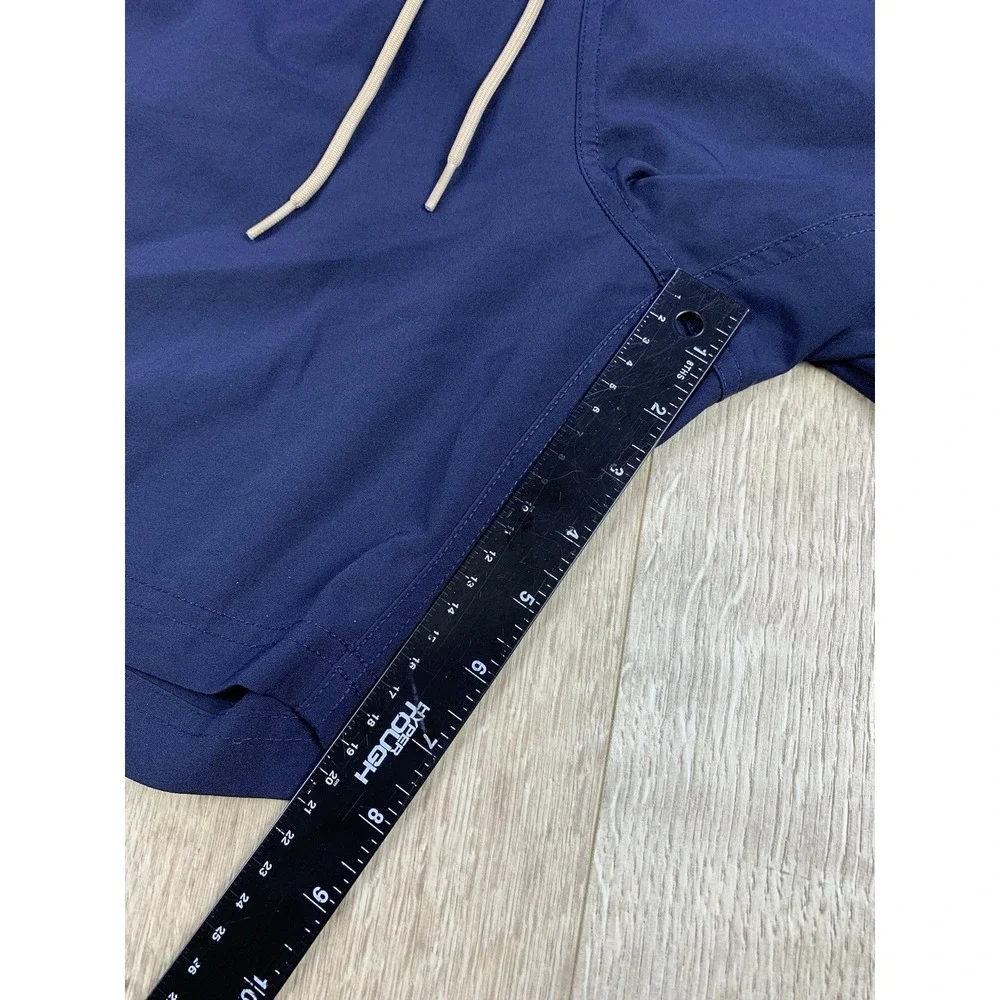 Nautica Navy Blue Mesh Lined Swim‎ Trunks Men's XL Drawstring Closure #TR0404